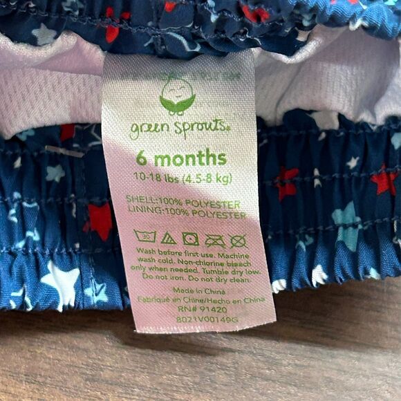 NEW i play Green Sprouts Boys 6 Months Swim Diaper Shorts 4th of July Summer - Picture 7 of 12
